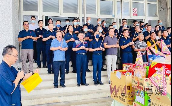 北港警中元祈福聚集正能量 盼好兄弟讓轄境平穩安全
