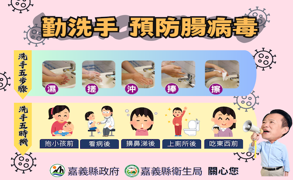 嘉義縣衛生局籲校園落實清潔消毒　防堵腸病毒蔓延