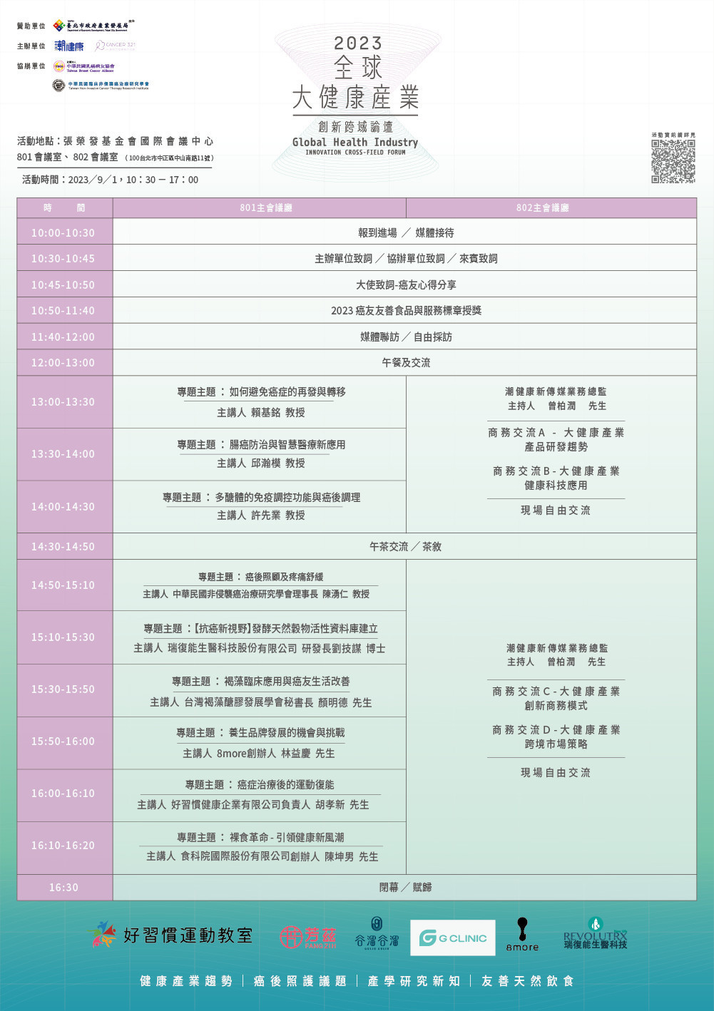 全球大健康產業創新跨域論壇 - 民眾免費報名專區 全球大健康產業創新跨域論壇 - 民眾免費報名專區
