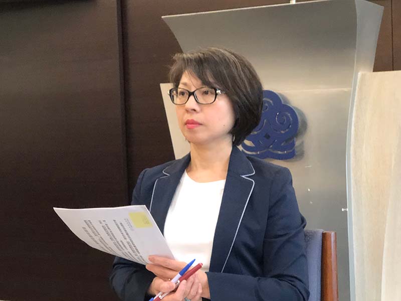 海基會發言人蔡孟君。圖/張英傑攝
