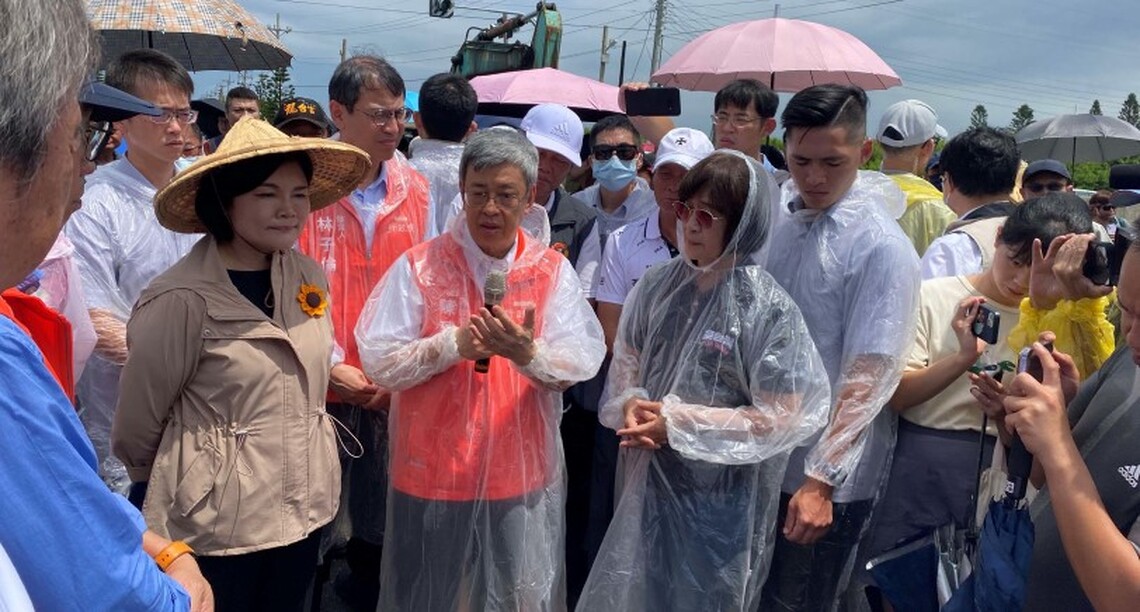 陳揆雲林視察、勘災 張麗善:中央地方齊心建設雲林、保護鄉親