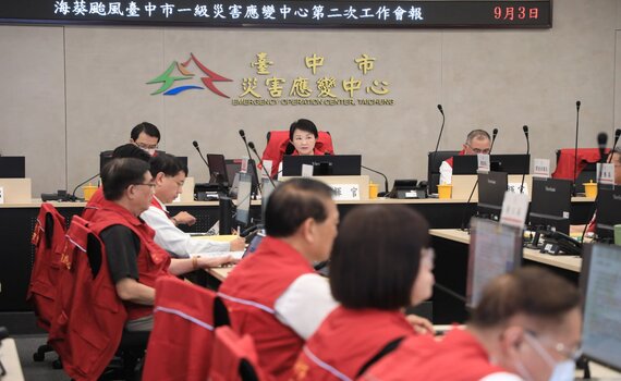 海葵颱風影響擴大   中市提升一級開設