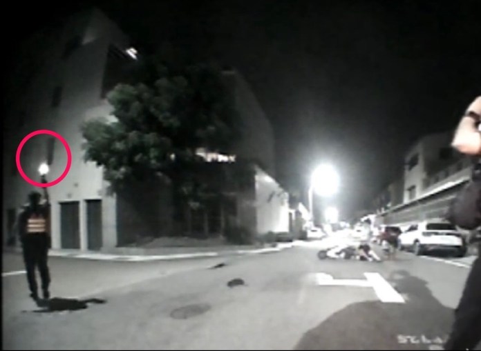 (颱風夜鬧事警開槍逮人片)颱風夜街頭鬧事 台南警方對空開1槍逮11人 64 4人。民眾提供 | 社會 社會 記者爆料網