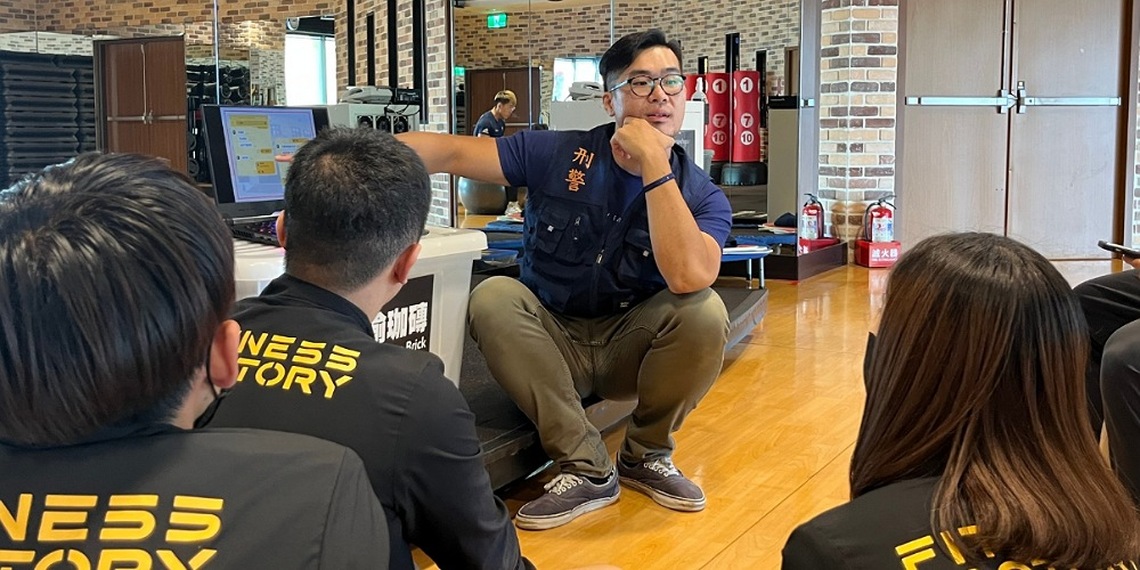 竹縣警健身工廠攜手反詐騙    提升會員識詐知識力