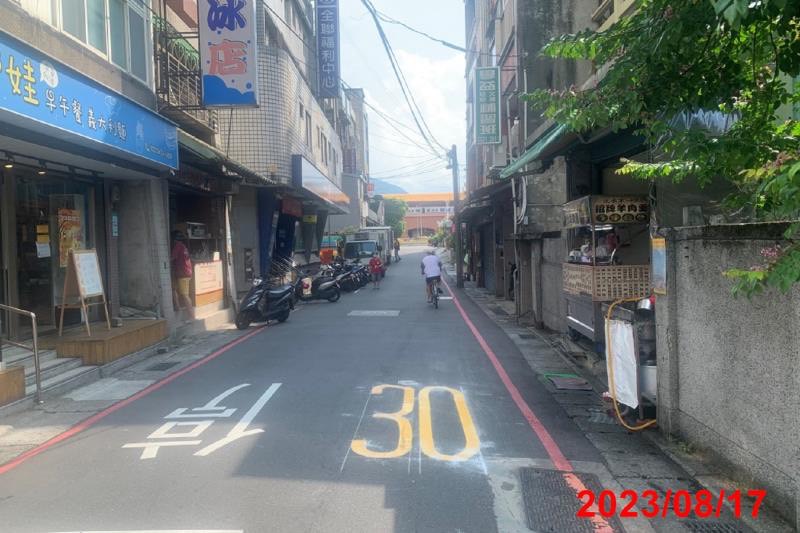 淡水中正東路35巷安全提昇。(圖/新北市政府提供)