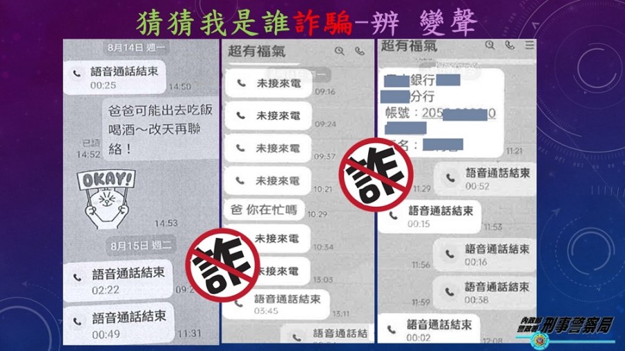 猜猜我是誰詐騙又增 約定密語防變聲假親友 198 cnews204230905a02