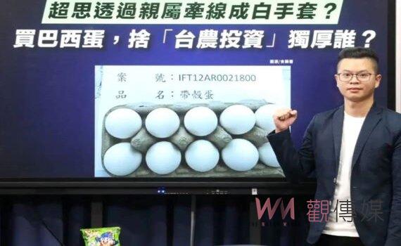 蛋商爽撈億元補助?國民黨砲轟農委會涉雙標護航1人公司 踢爆3大疑點