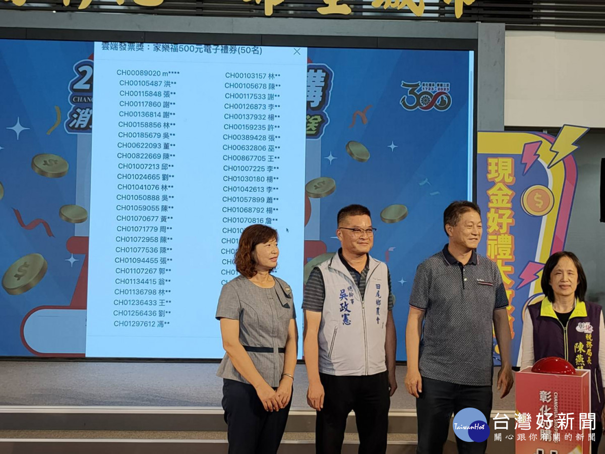 「2023彰化GO購」第2次直播抽獎,10/16抽出頭獎100萬。圖/記者鄧富珍攝