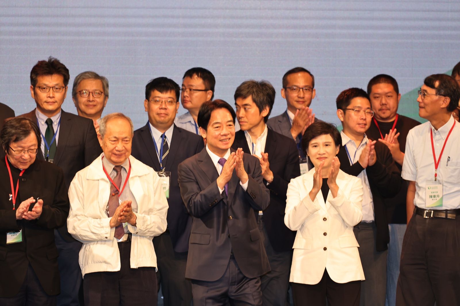 賴清德今日舉行首場「國家希望工程」國政說明會，公布超過200位智庫與學者代表團成員。林啟弘攝