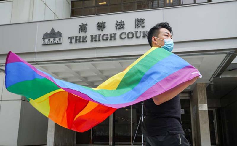 本身是「彩虹行動」成員的岑子杰,為同性婚姻平權提司法覆核,奮戰至今。圖/取自岑子杰臉書