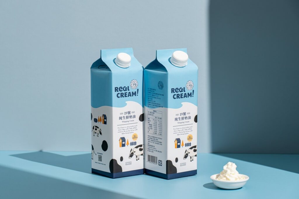 9號純生鮮奶油180元220ml、380元1000ml台灣乳源,完全無添加,長時間殺菌,奶香香醇不膩,保存期限約莫21天。圖/業者提供