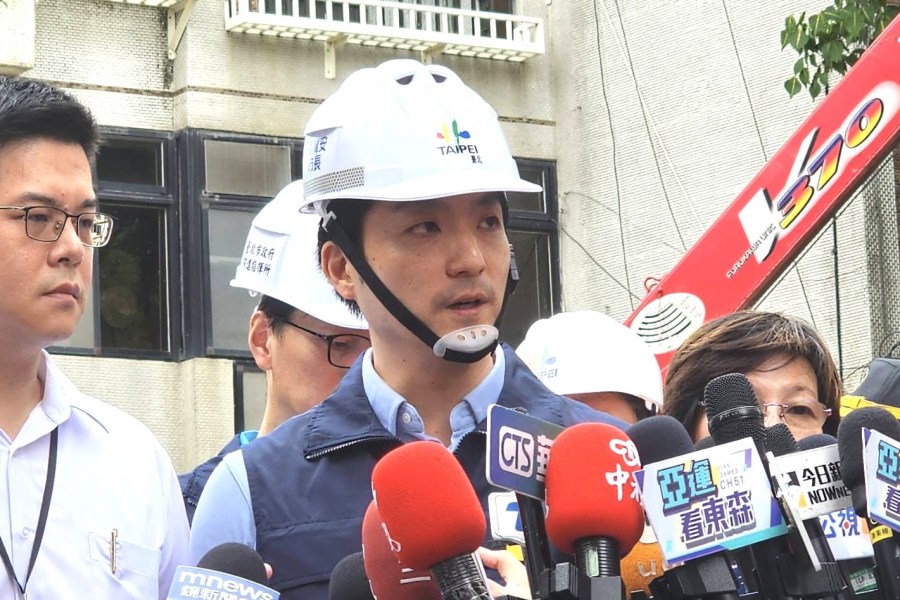 大直坍塌市府局處沒責任?蔣萬安:一定依法追究不護短 208 蔣萬安。(方炳超攝)