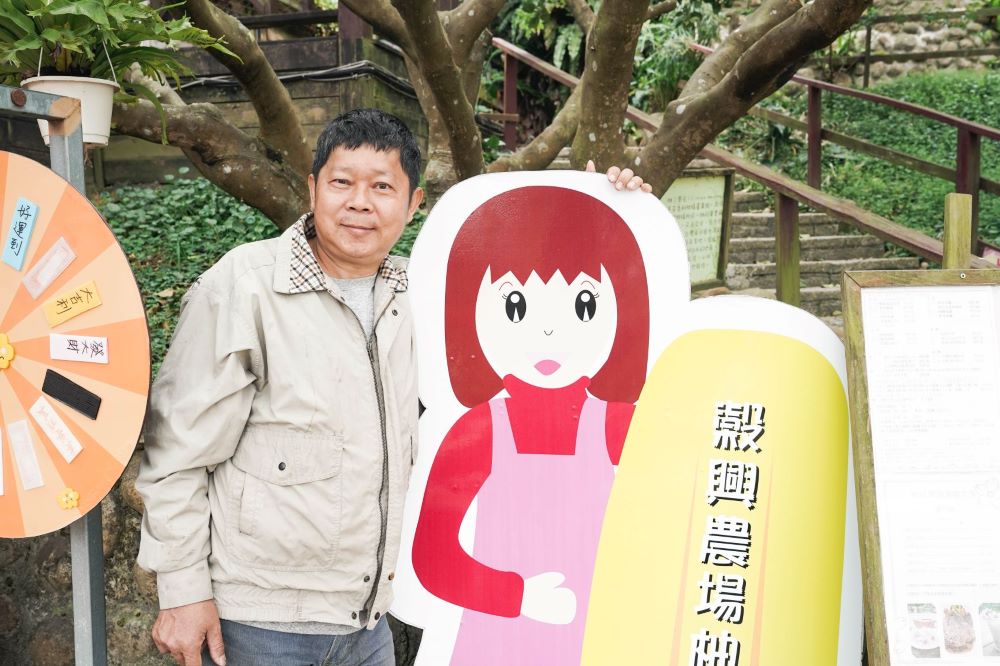 《圖說》林炳昌希望藉由食農教育傳遞農家精神，讓民眾了解自己生活地區的特色農作物生長過程。〈農業局提供〉