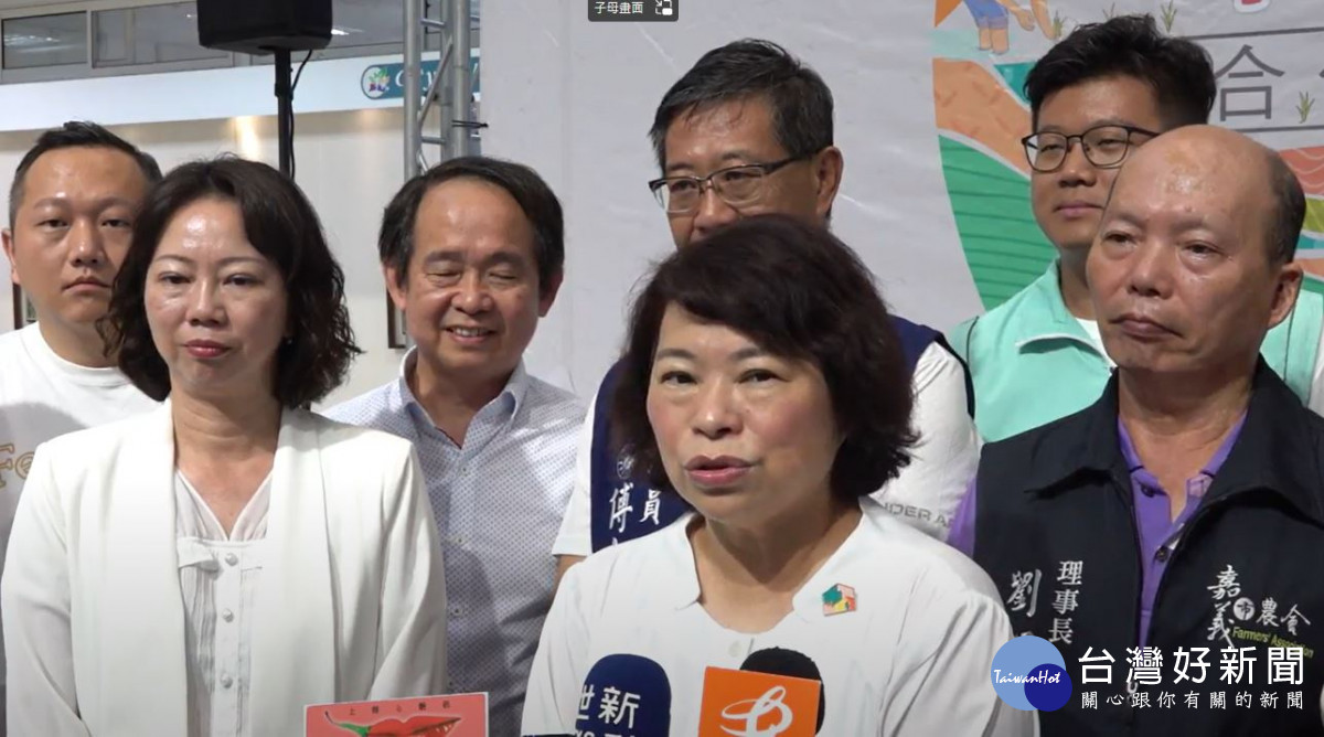 嘉義市長黃敏惠說名今早七點宣布國立高中職停課原因／陳致愷翻攝