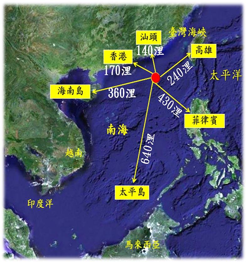 太平島是南海最大島且有淡水,影響美中爭霸。取自海巡署