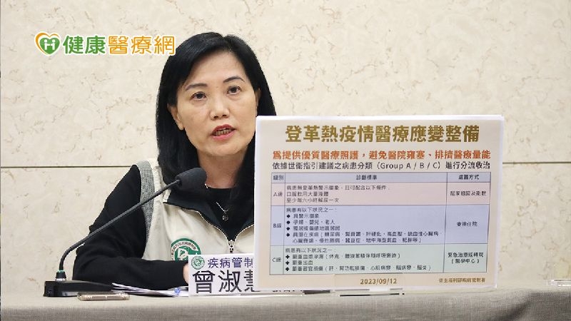 登革熱持續上升!為避免排擠醫療量能 病人以A、B、C級分流收治