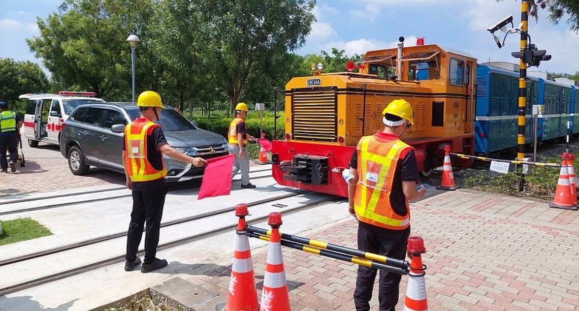蒜頭糖廠五分車延駛至故宮南院已於11日完成履勘作業