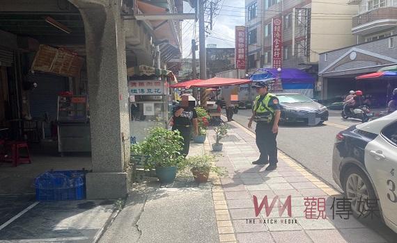 改善市區交通 虎尾分局執行清道勤務
