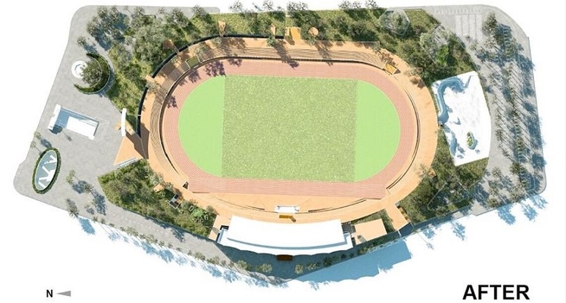 中正運動場園區改造工程 傳統運動場轉型成為高架運動公園