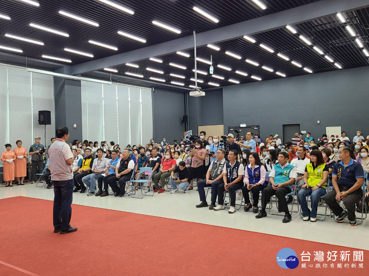 桃園市長張善政致詞。<br /><br />