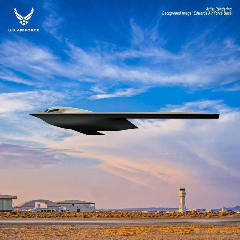 B-21轟炸機的官方概念圖。圖/取自美國空軍官網