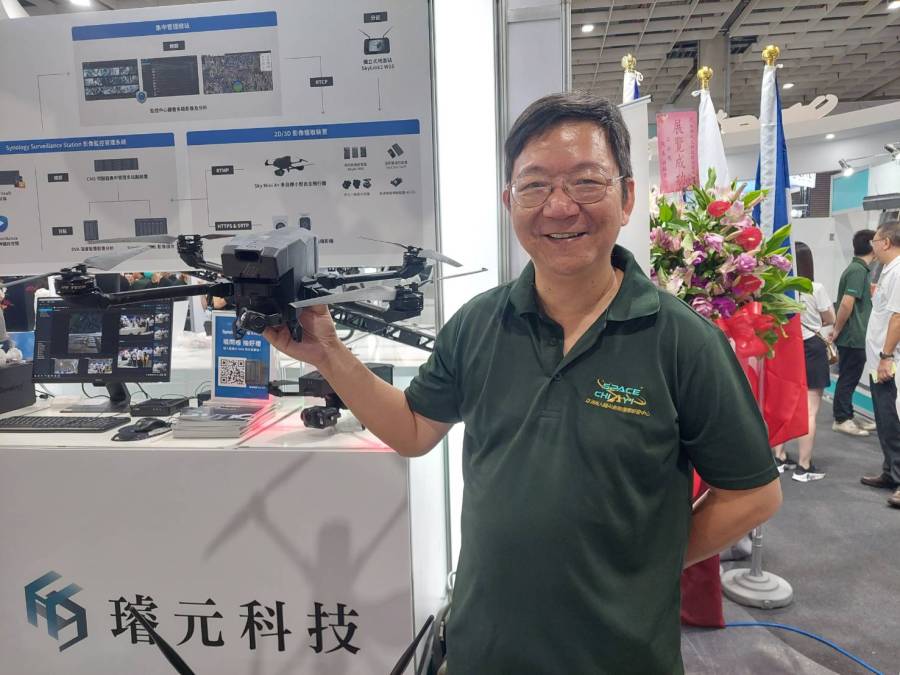 璿元科技新型無人機亮相 首創AI運算力機載電腦 226 CNEWS195230914a01