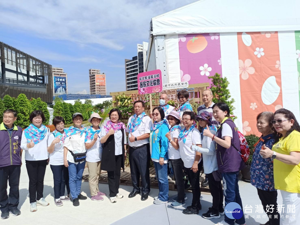 彰化縣長王惠美率團訪桃園2023世界客家博覽會。圖/彰化縣政府提供