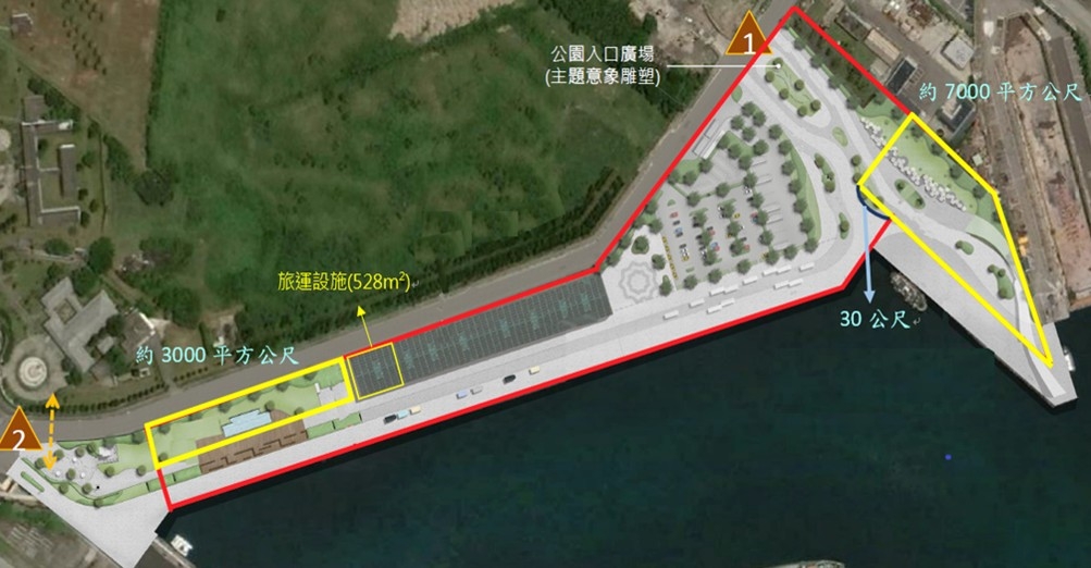 13~_16碼頭及後線基地開發規劃(圖：臺灣港務公司)