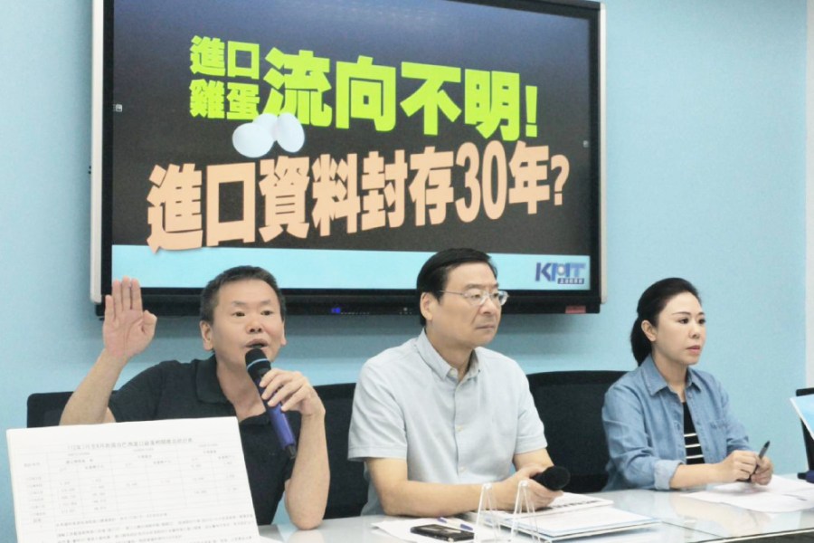 轟政府鐵心封存進口雞蛋資料 林為洲斥農業部掩蓋事實讓人吃壞蛋 249 照片來源:國民黨團