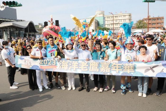邁入第13年的基隆海洋老鷹嘉年華 56隊踩街遊行活力繽紛