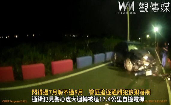 影／賊星該敗！閃得過7月躲不過8月　警匪追逐通緝犯狼狽落網