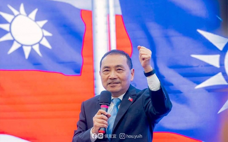 國民黨總統參選人侯友宜要農業部和民進黨政府積極面對進口蛋衍生的食安風暴。圖／侯友宜臉書