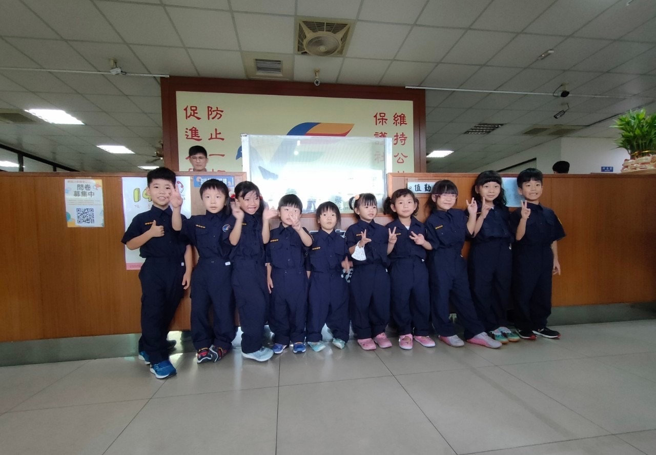 ▲圖說:幼兒園小朋友變裝小小警察,快樂學習 (圖/台中市政府提供)