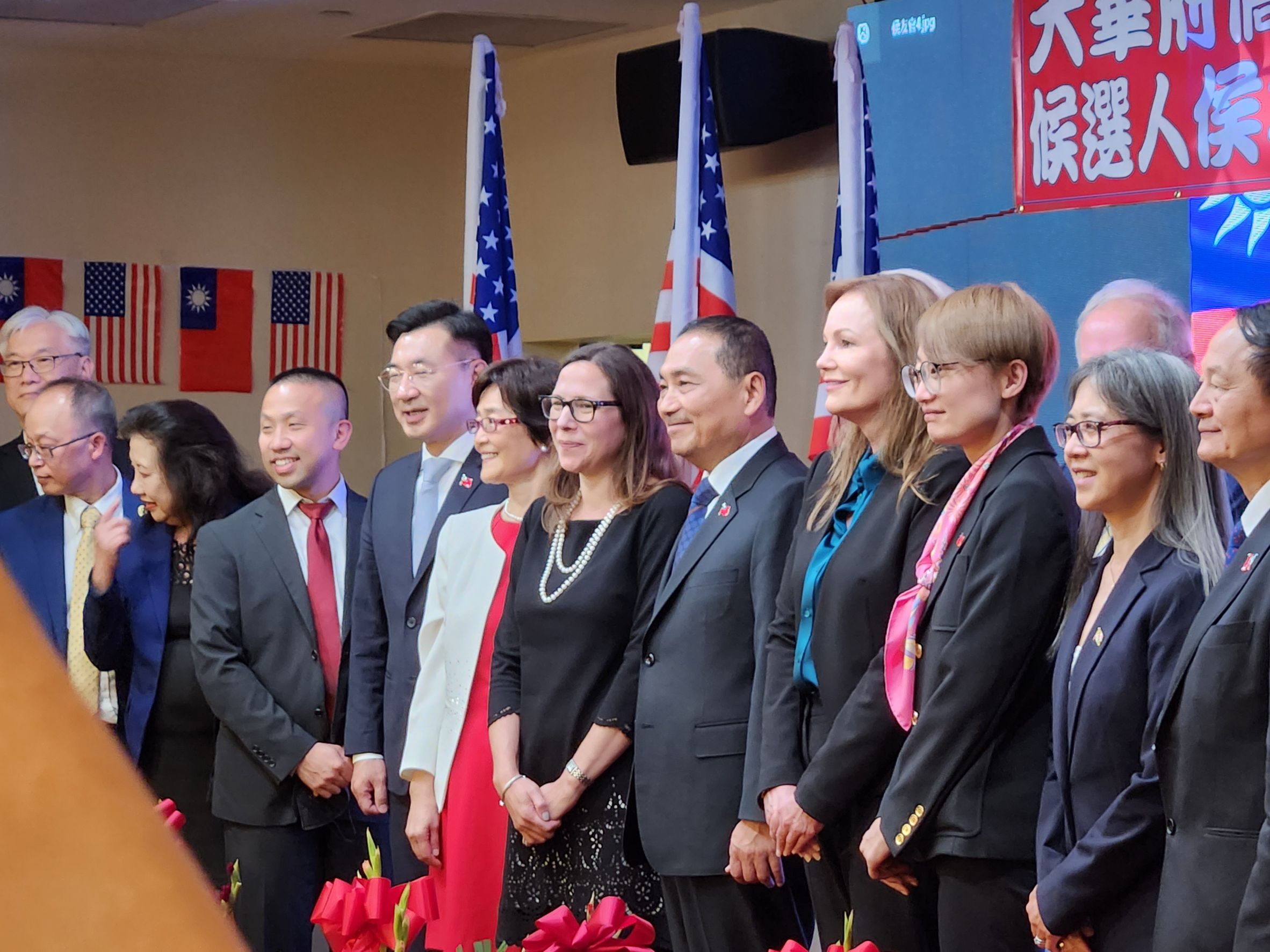 侯友宜盼台灣在美國大力支持下確保和平。陳明旺攝