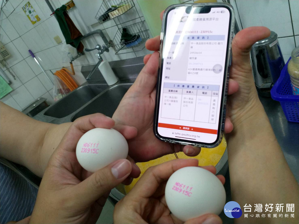 嘉義縣教育處會同衛生局及農業處，針對轄內學校午餐雞蛋使用情形啟動加強聯合稽查／陳致愷翻攝