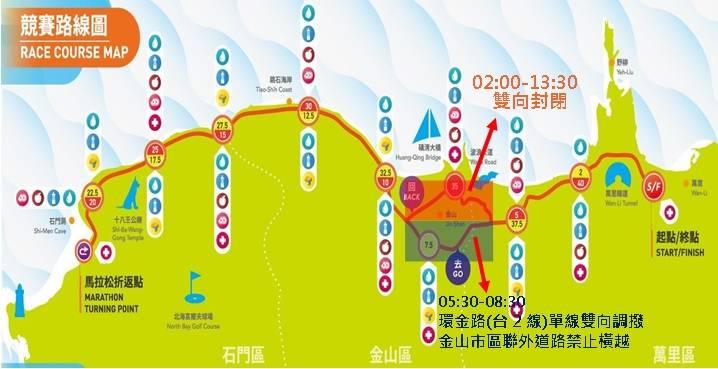萬金石馬拉松周日登場 請配合交通管制行駛