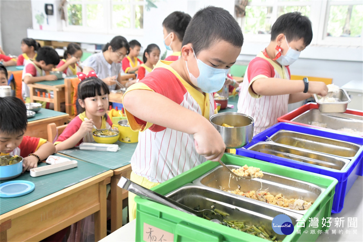 學校營養午餐。圖/彰化縣政府提供