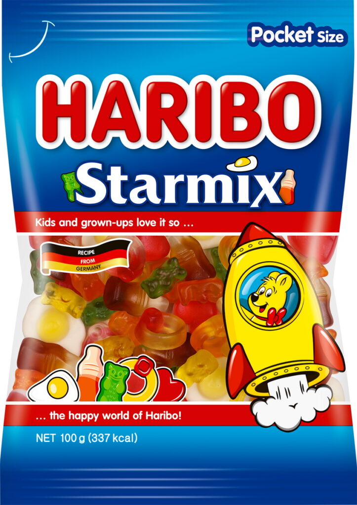HARIBO哈瑞寶Starmix明星總動員Q軟糖100g,建議售價NTD65元