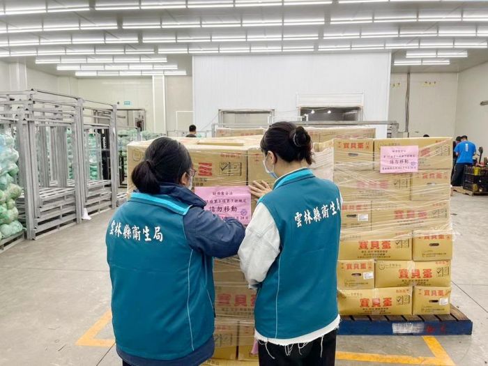 西螺冷鏈倉儲查獲有「冷凍殺菌液蛋」產品 衛生局移請後續查察