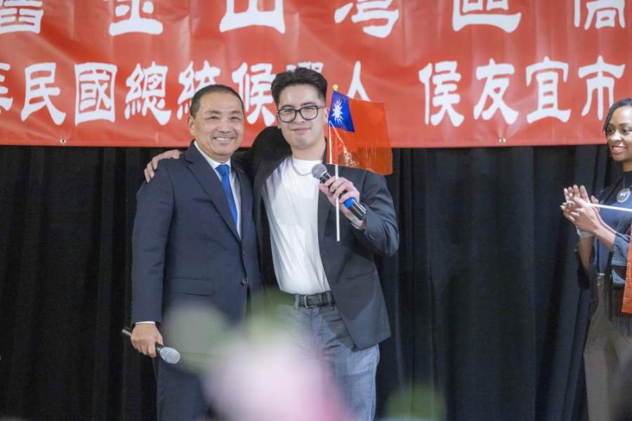 侯友宜訪美終站 南非武官之子現身謝「救命之恩」 208 陳進興案中所營救的南非武官小孩Zachary Garske現身挺侯僑宴