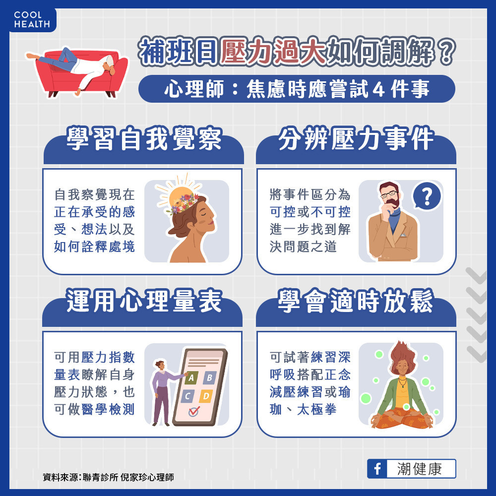補班日焦慮感爆棚、無心工作? 心理師籲:趕快做4件事平息焦慮感 補班日焦慮感爆棚、無心工作? 心理師籲:趕快做4件事平息焦慮感
