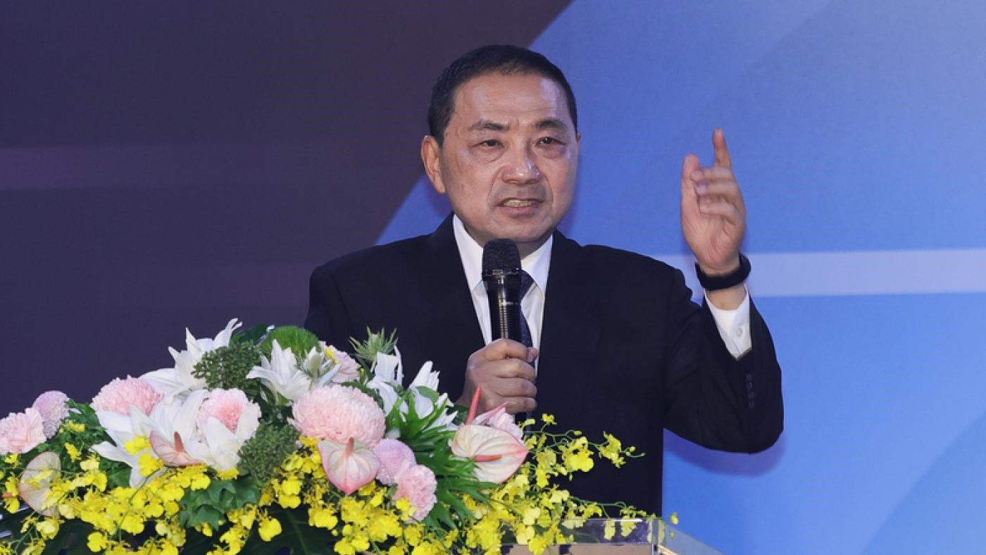 侯友宜昨請假跑總統大選,引發藍綠互嗆落跑。中央社