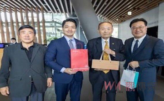 世界城市高峰會 蔣萬安抵韓與前駐台大使韓哲洙相見歡