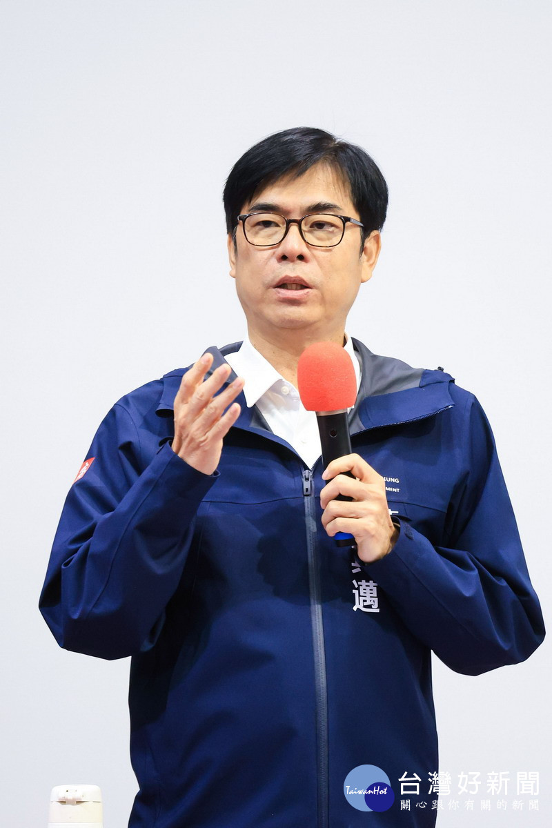 ▲陳其邁出席113年度高雄市總預算案籌編情形說明會時表示，要兼顧建設與財政平衡發展，提供市民更好服。