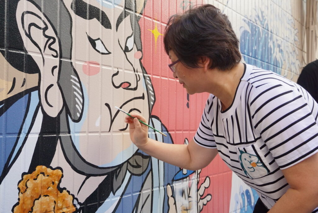 「2023大正町藝術祭」 彩繪故事牆揭幕