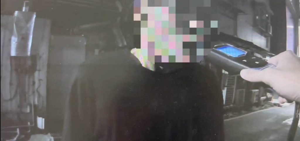 陳男酒測0.78遭公共危險罪送辦。（記者林金聖翻攝）