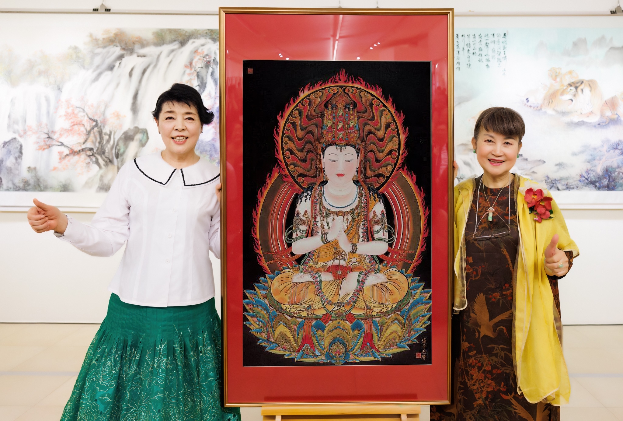 「日月麗天」陳麗雀與簡文秀綻放東西方的藝術風采!