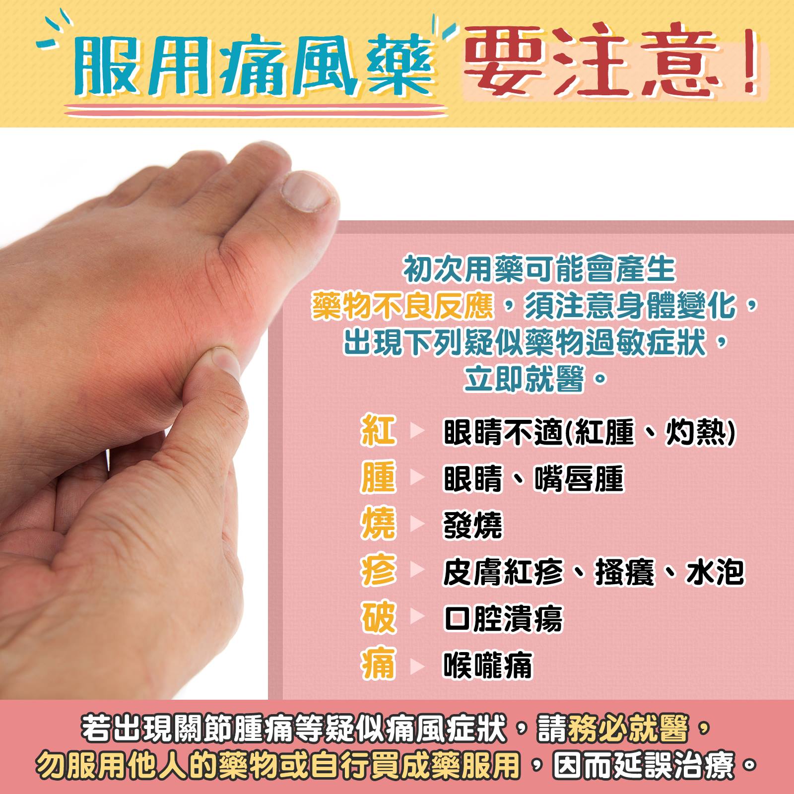 痛風發作旺季在秋季 疑似症狀儘速就醫檢查