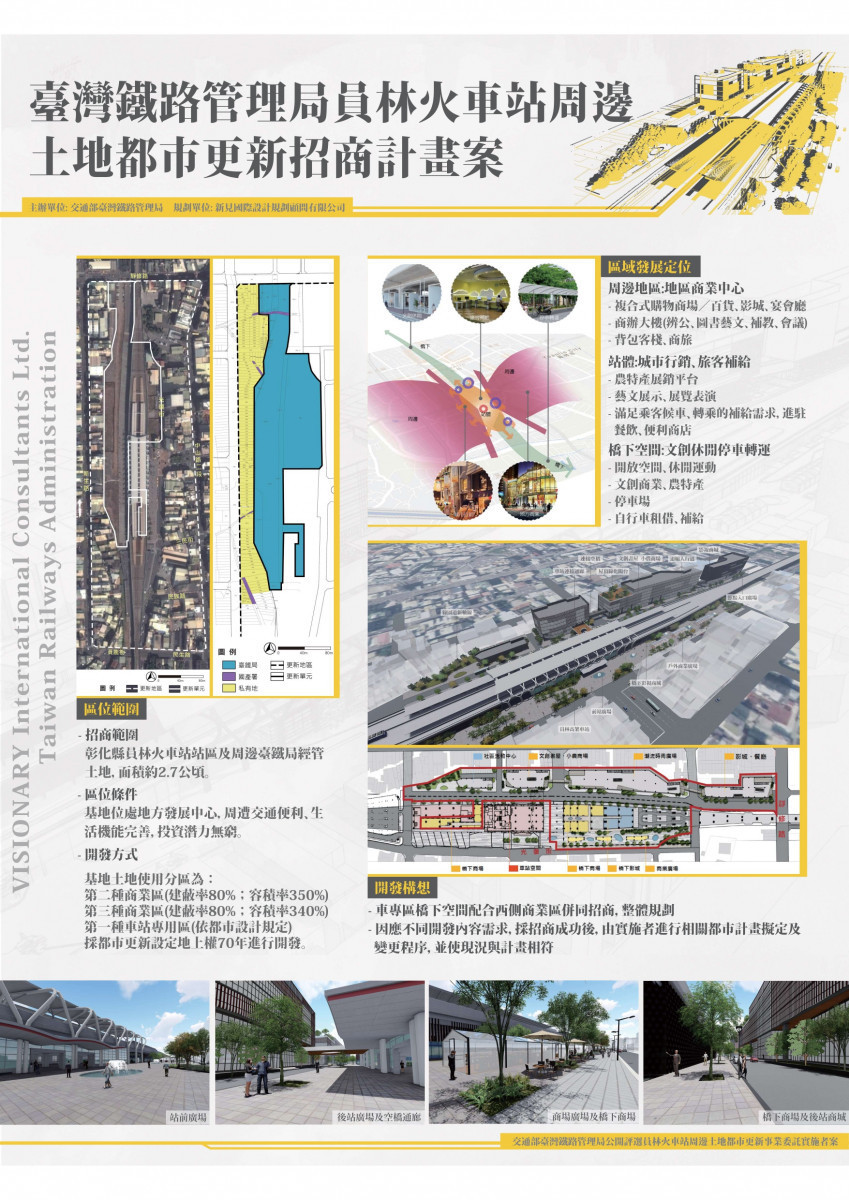 員林火車站周邊土地都市更新事業招商說明會。圖/彰化縣政府提供