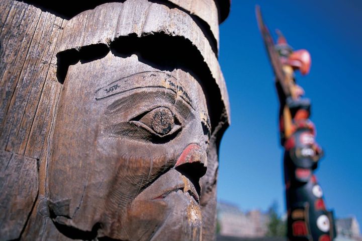 維多利亞雷鳥公園的圖騰柱。 圖:Destination British Columbia/來源